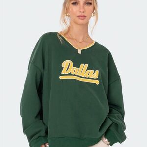 Green Edikted Dallas Sweatshirt